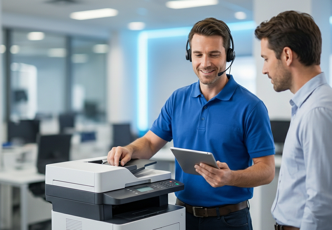 Modern printer on desk